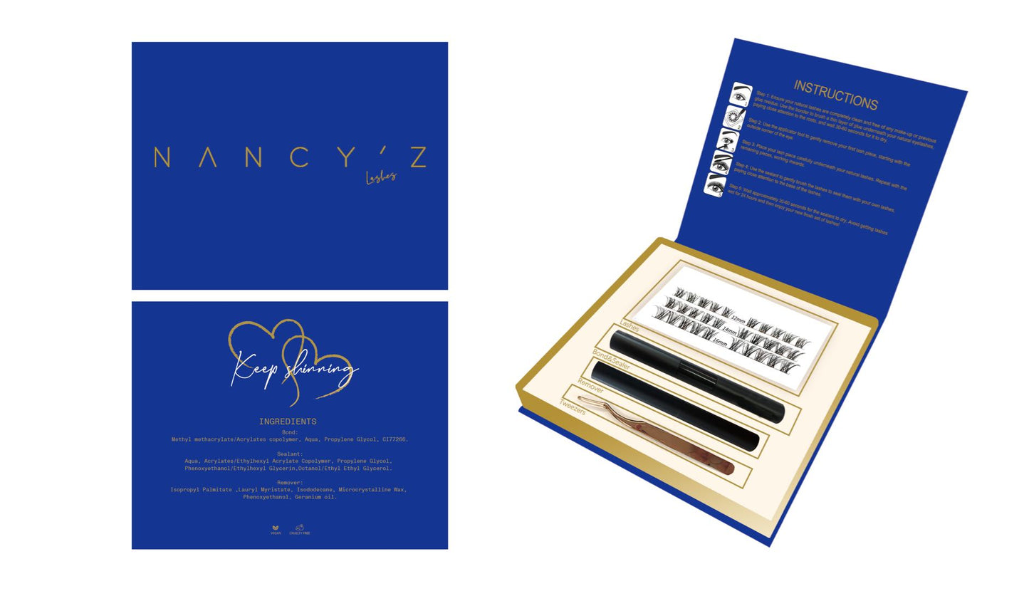 NancéBeauty Soft Luxe Cluster Lashes – Seamless, Lightweight & Reusable